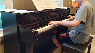 10 year old plays sonic blaster GD on piano