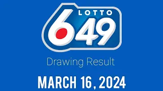 Lotto 6/49 Winning Numbers March 16, 2024