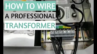LANDSCAPE LIGHTING TRANSFORMER | How to wire up a professional landscape transformer