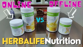 Comparing Herbalife Nutrition purchased Offline & Online - Kya sach mein nakli hote hai Amazon wale?