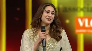 Sara Ali Khan  receives her first filmfare award