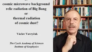 Vavrycuk: Cosmology Lecture - Origin of the Cosmic Microwave Backgound (CMB)