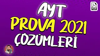 Prova AYT - 2021 Deneme Çözümleri (Genel Tekrar) (40 Soru) (PDF) #merthoca #prova2021