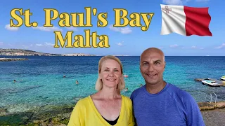 Revisiting St Paul's Bay MALTA | Bugibba & Qawra Walking Tour | Malta VLOG