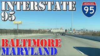 I-95 North - Baltimore - Maryland - 4K Highway Drive