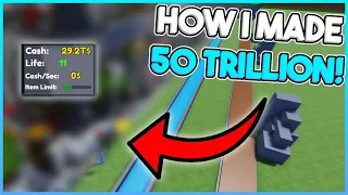 How I Made 50 TRILLION In Block Tycoon ROBLOX!