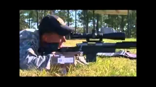 86-year-old veteran sniper still has perfect aim.