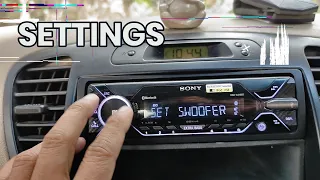 Sony DSX-A416BT Bluetooth Car Stereo Settings - Get the best Sound