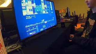 Playing Sonic 2 with my mom at Gamercon 2024