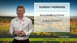 Sunday morning forecast - 27/10/19