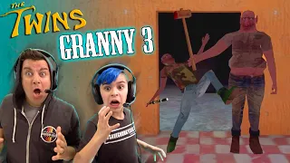 WE BEAT GRANNY 3! The Twins Front Door Escape (BOB and BUCK fight)