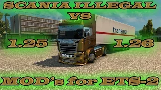 SCANIA ILLEGAL V8 for [1.25-1.26] Free download ETS2 (Euro Truck Simulator 2)