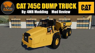 Cat 745C v4.9 Dump Truck Mod Review Farming Simulator 19