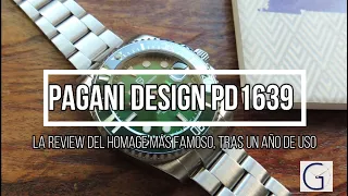 Review tras un año de uso: Pagani Design PD1639 -El Homage al Rolex Submariner más famoso de Youtube