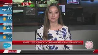 Senate votes to block vaccine mandate for large businesses