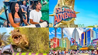 TRAVEL VLOG: ISLANDS OF ADVENTURE, ORLANDO FLORIDA, FUN ATTRACTIONS, FOODS, AND MORE