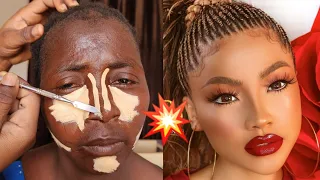 UNBELIEVABLE 👆 VIRAL 😳 MUST WATCH ⬆️ BRIDAL MAKEUP AND GELE TRANSFORMATION