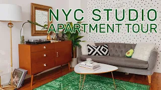 NYC Studio Apartment Tour + Decor Ideas | Upper East Side - 320 Square Ft
