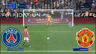 PSG v Manchester United | FIFA 22 Penalty Shootout | Champions League Final