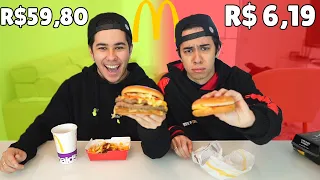 LANCHE DO RICO vs LANCHE DE POBRE DO MC DONALDS!