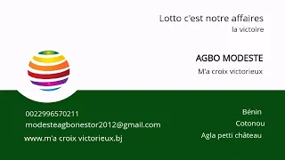 m'a Croix victorieux gagner loto de 08 Mars 2021