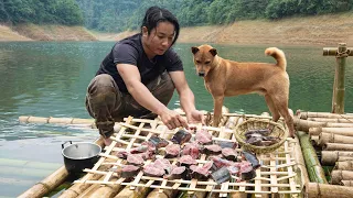 Make a Bamboo Table, Smoke Fish, Catch and Cook | EP.324