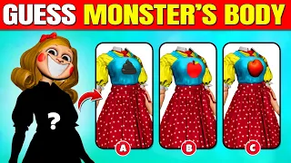 Guess The Poppy Playtime Chapter 3 Monsters By Voice & Body and Emoji | Miss Delight, Catnap, Dogday