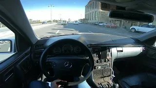 2000 Mercedes E240 V6 ~ POV Test Drive - w210 sürüş