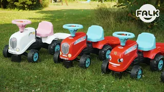 OOGarden - Rutscher für Kinder Traktor Rainbow Farm mit Anhänger