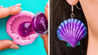 RESINA EPOXI GENIAL 🐚💧 || Ideas fantásticas para miniaturas, joyas caseras y adornos para el hogar
