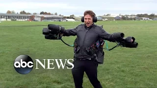 British inventor sets jet suit record