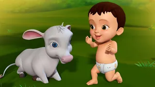 Na Priyamaina Duda - Cow & Calf Song | Telugu Rhymes for Children | Infobells