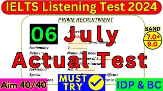 25 May 2024 IELTS LISTENING PRACTICE TEST 2024 WITH ANSWERS | IELTS | IDP & BC