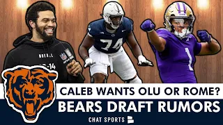 LATEST Bears Draft Rumors: Caleb Williams Wants Olu Fashanu Or Rome Odunze + Trey Hendrickson Trade?