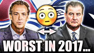 BENNING VS SAKIC—The WORST Teams Of 2017: Where Are They Now? Vancouver Canucks / Colorado Avalanche