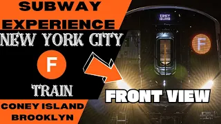 New York City Subway F Train (to Coney Island) Front View