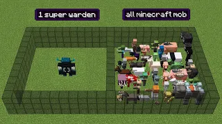 all minecraft mobs vs warden (who will win?)