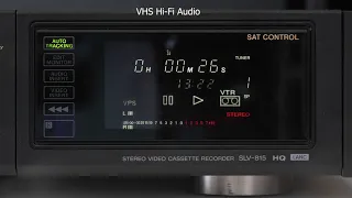 Comparing VHS Hi-Fi Stereo audio to standard audio track