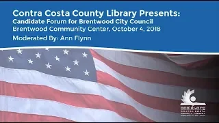 CCCL Election Forum - Brentwood City Council