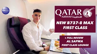 2024 | HOW IS THE B737MAX ON QATAR AIRWAYS?  || + AL SAFWA FIRST LOUNGE FULL TOUR! |hd