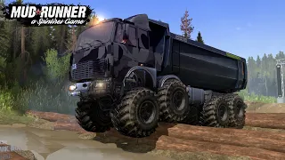 Spintire: MudRunner - MZKT 7410 Monster Truck Test on a Difficult Track