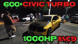 600+ CiViC vs 1000+ evo8