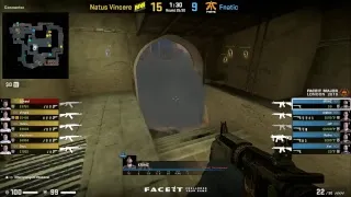 FNATIC VS NAVI FACEIT MAJOR LONDON 2018 MAP MIRAGE