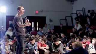 Shaun Frankson Speaking to Students About Ocean Plastic and Purpose | The Plastic Bank