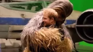 Prince Harry, William Visit the 'Star Wars' Set