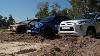 VW Amarok VS Toyota Hilux, Mitsubishi L200, Land Cruiser 200 OFF ROAD TEST