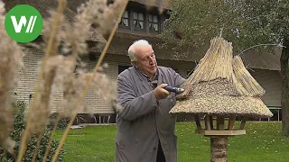 Vogelhaus im Garten - ein schickes Reetdach auch für Vögel!