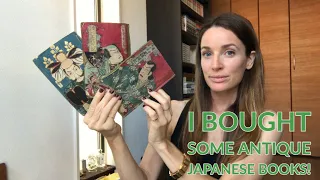 I bought some antique Japanese books!