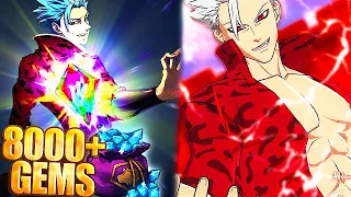 8000+ GEMS SUMMONS!! PURGATORY BAN CRAZY SUMMONS! | 7DS: Grand Cross