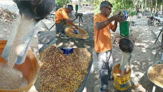 triturador de grãos caseiro.